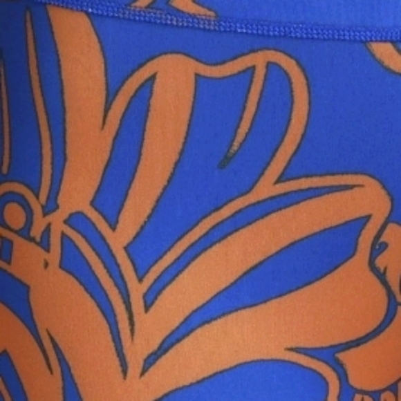 Adidas Farm Rio Leggins Yoga Work Out Capri White Blue Bronze NWT - Picture 4 of 6